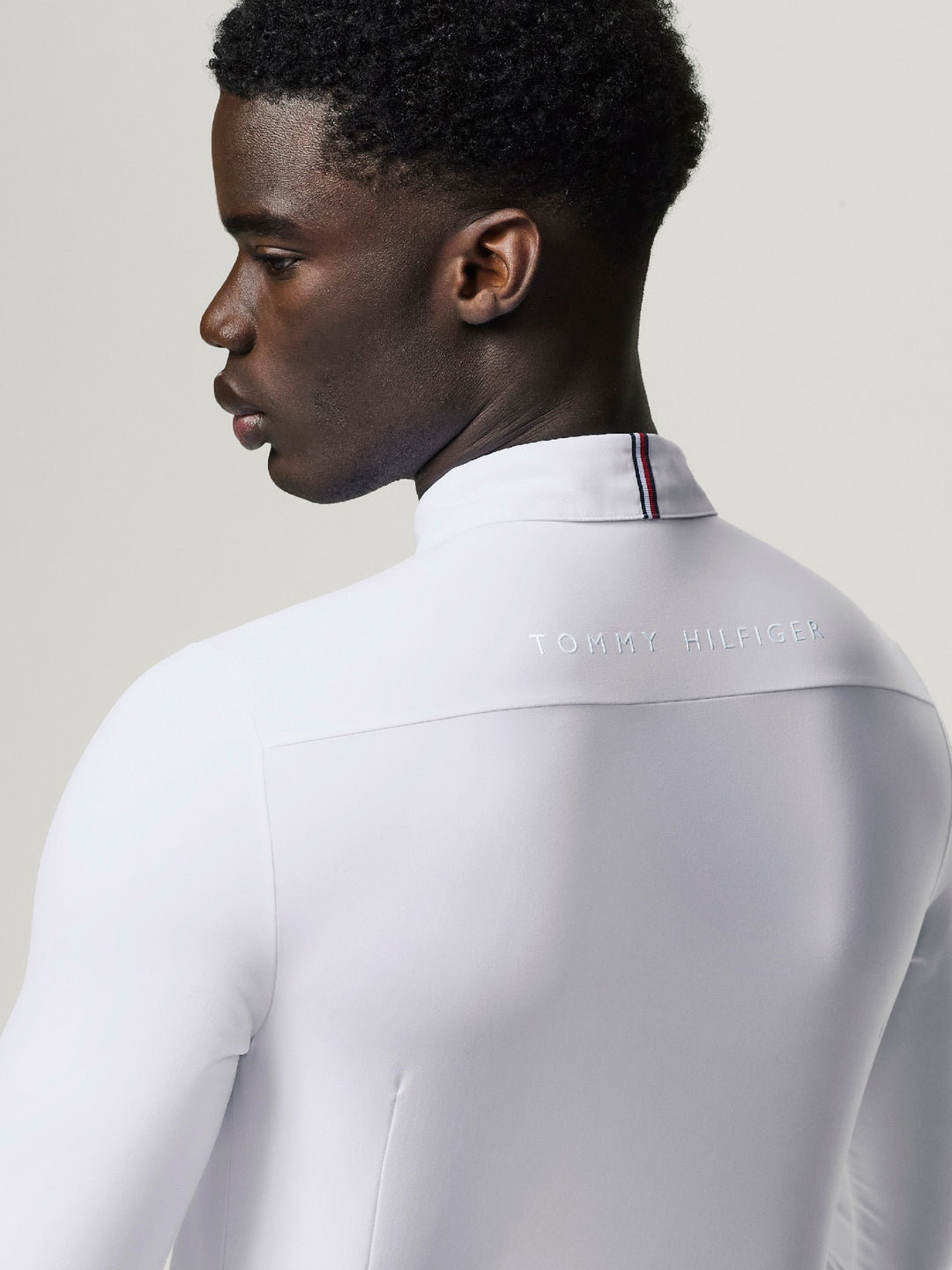 Shirt Riding Tommy Hilfiger Eaton Optic White Mens [:large]