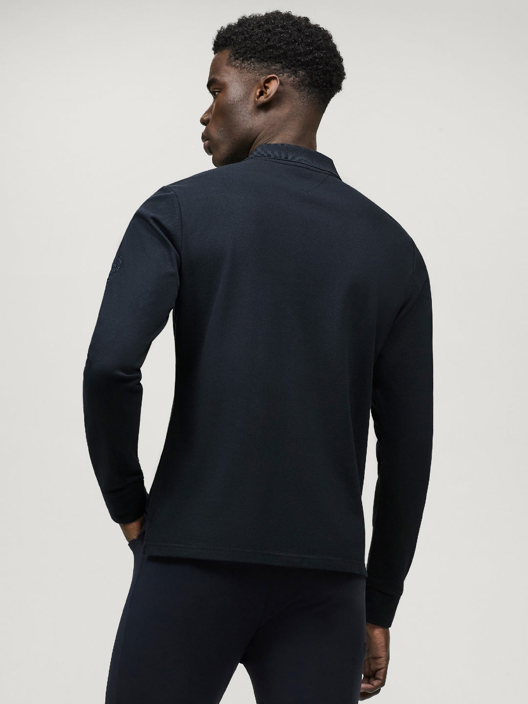Polo Top Tommy Hilfiger Erwin Long Sleeve Desert Sky Mens [:large]