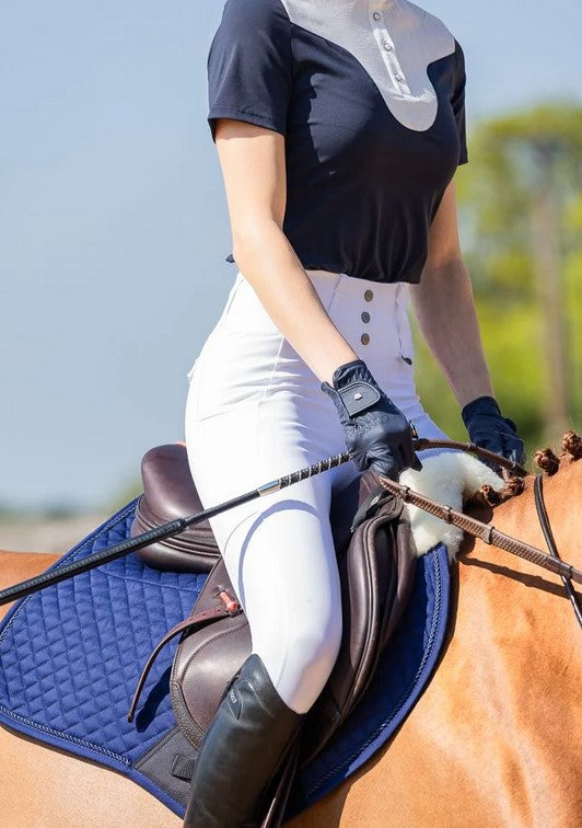 Tights Woof Wear Competition Riding Teflon White Ladies [:06]