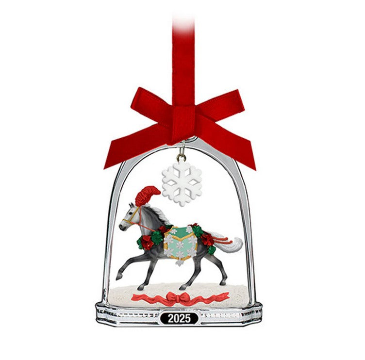 Breyer Xmas 2025 Stablemates Stirrup Ornament Christmas In Bloom