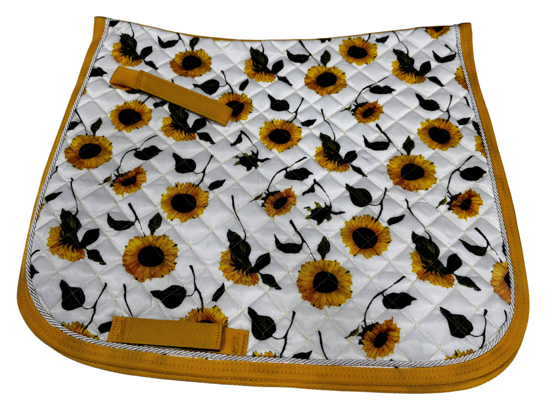 Saddlecloth Sunflower Dressage Yelllow/green [:full]