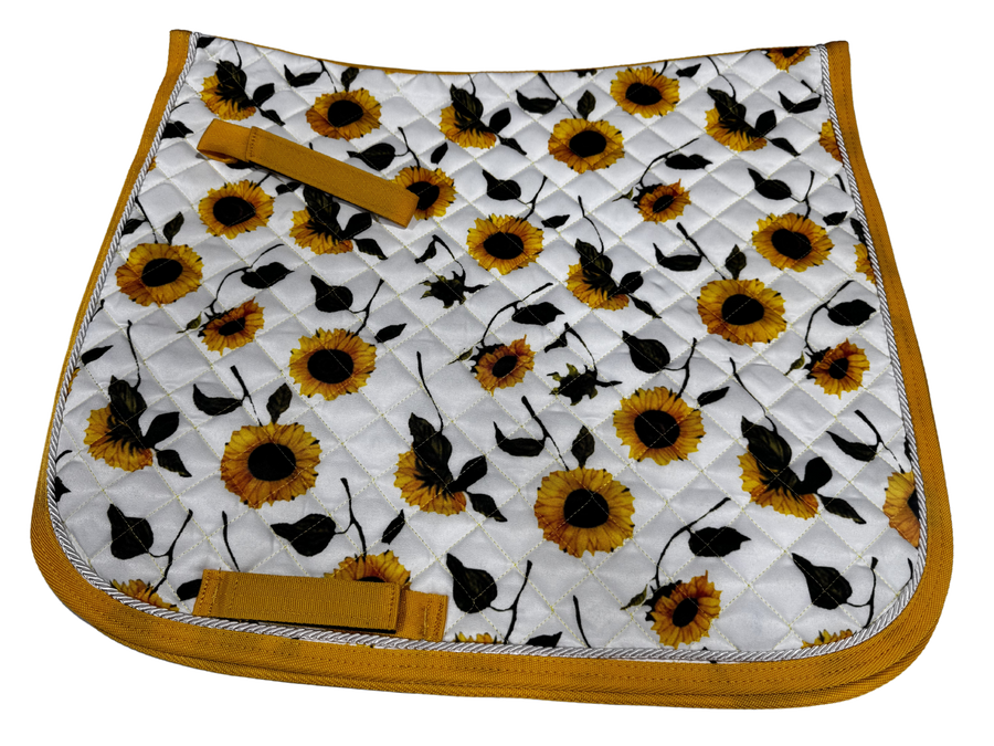 Saddlecloth Sunflower Dressage Yelllow/green [:full]