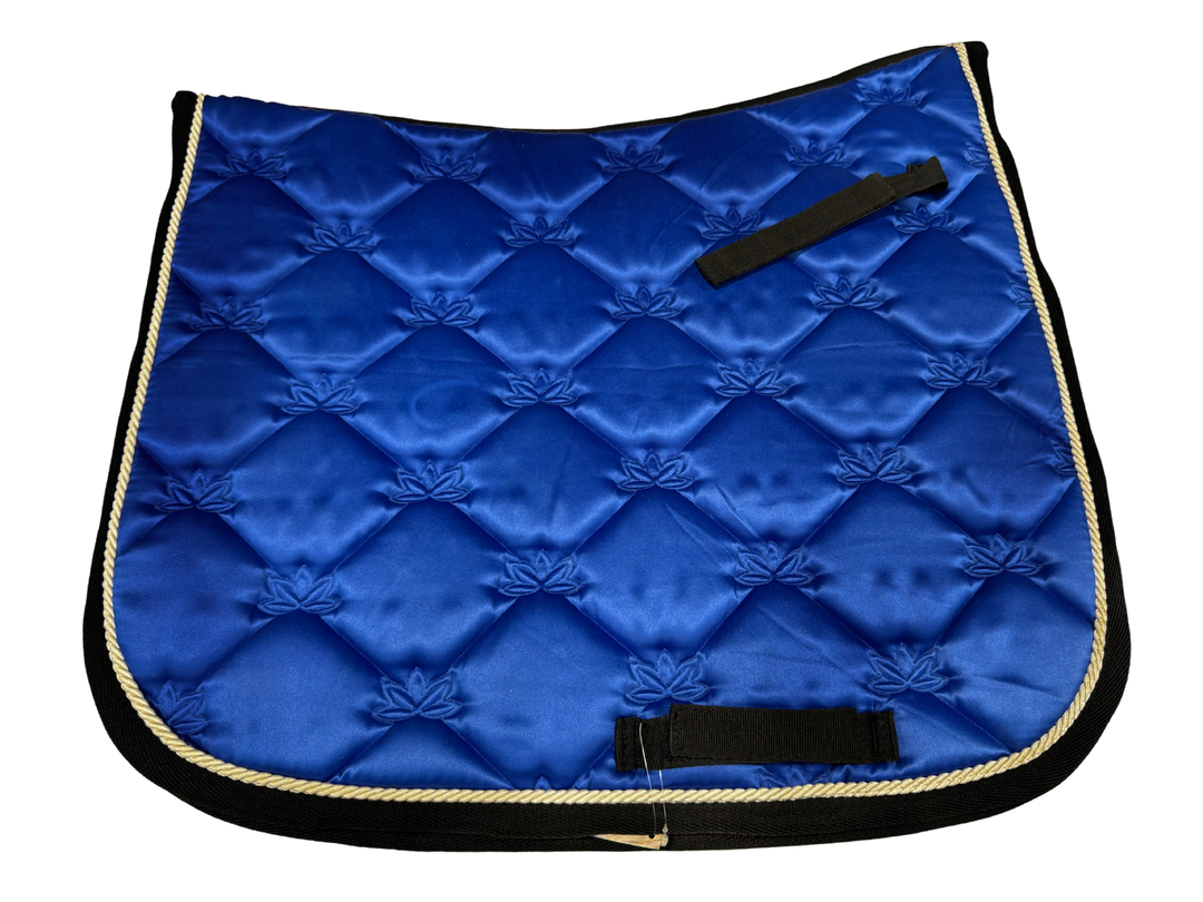 Saddlecloth Dressage Satin Blue [:full]