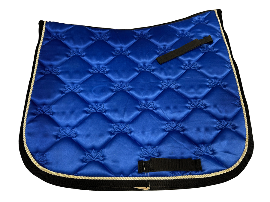 Saddlecloth Dressage Satin Blue [:full]