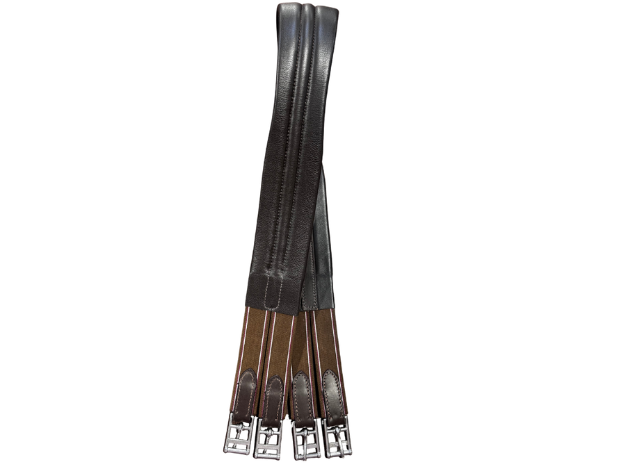 Girth Leather Padded Brown [:125cm]