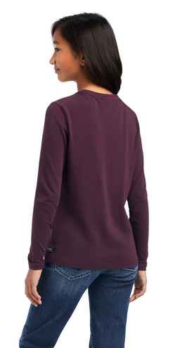 Tee Shirt Ariat Dream Mulberry Ls Girls [:l]