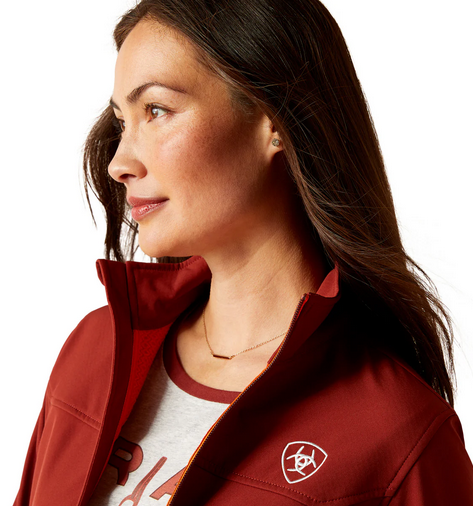Jacket Ariat New Team Softshell Fired Brick Ladies [:l]