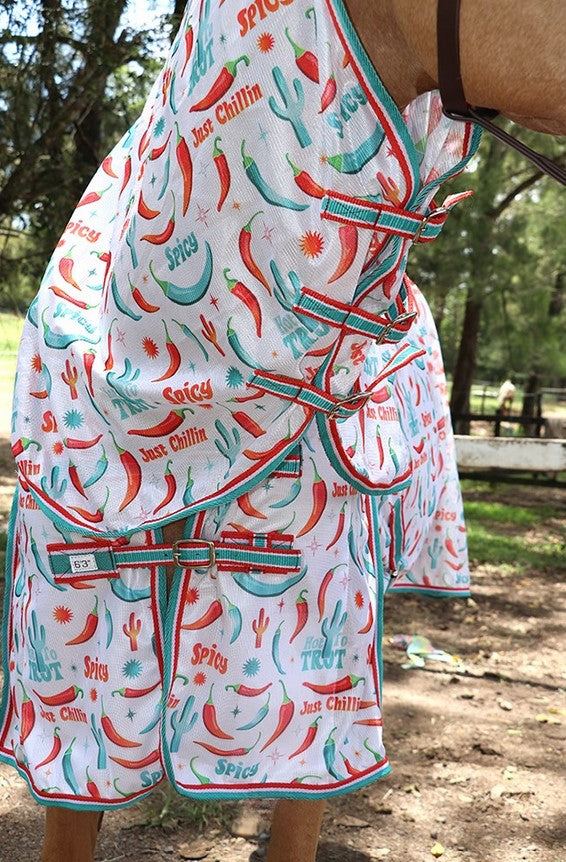 Hot To Trot Fly Mesh Combo With Surcingles [:5'3"]