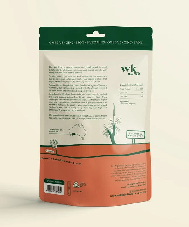 Wildkind Dog Treat Great Southern Roo Whole Prey 100gm
