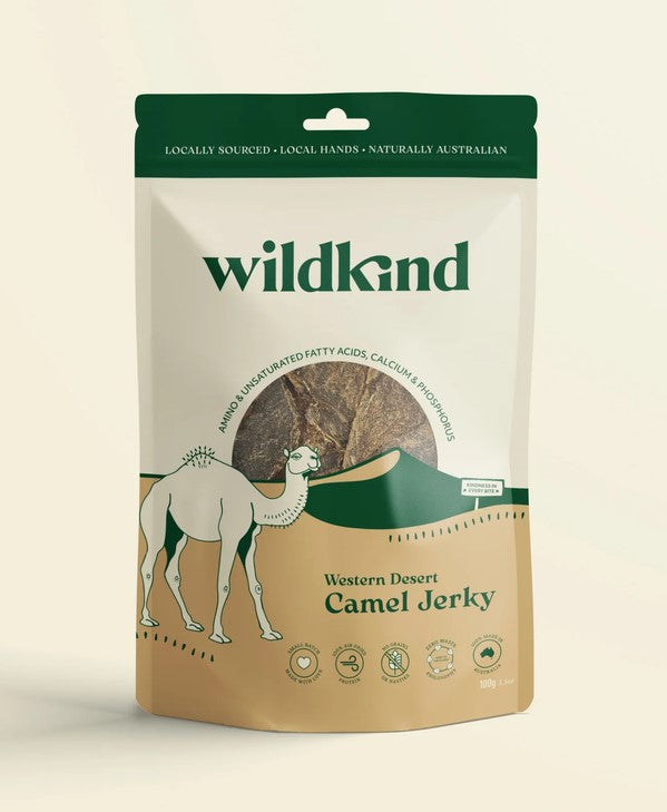 Wildkind Dog Treat Western Desert Camel Jerky 100gm