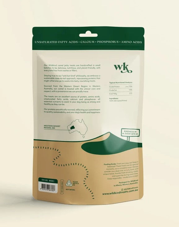 Wildkind Dog Treat Western Desert Camel Jerky 100gm