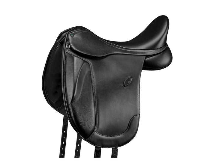 Arena Dressage Mono Flap Saddle Black [:43cm 17.0"]