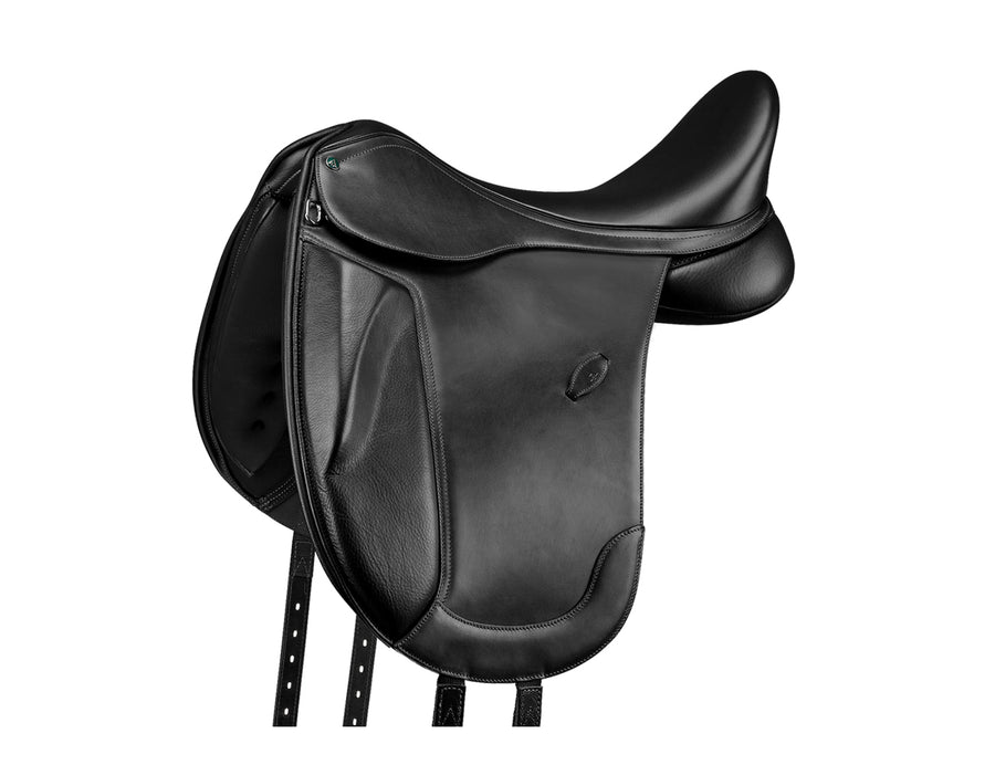 Arena Dressage Mono Flap Saddle Black [:43cm 17.0"]