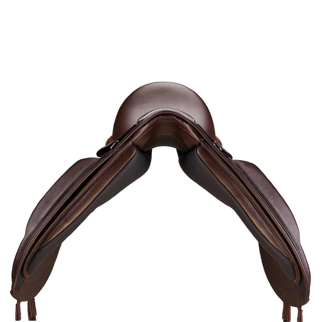 Arena Dressage Mono Flap Saddle Brown [:43cm 17.0"]