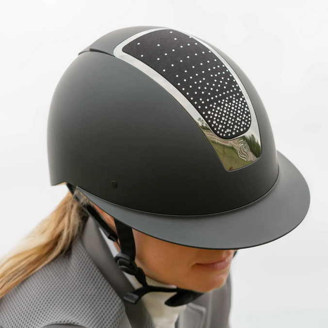 Helmet Equinavia Crown Crystal Mips Black [:55cm-57cm]