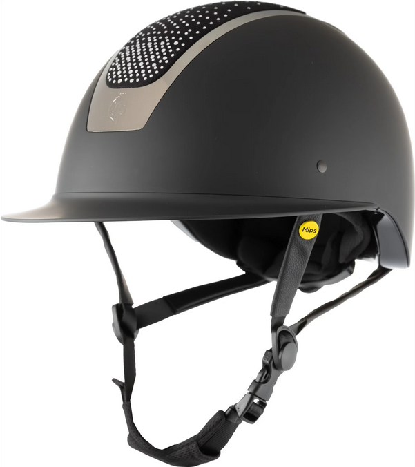 Helmet Equinavia Crown Crystal Mips Black [:55cm-57cm]