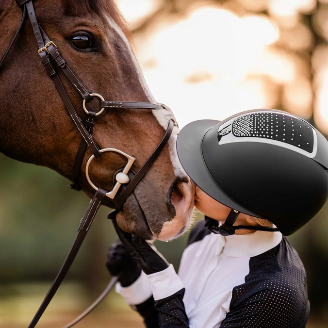 Helmet Equinavia Crown Crystal Mips Black [:52cm-54cm]