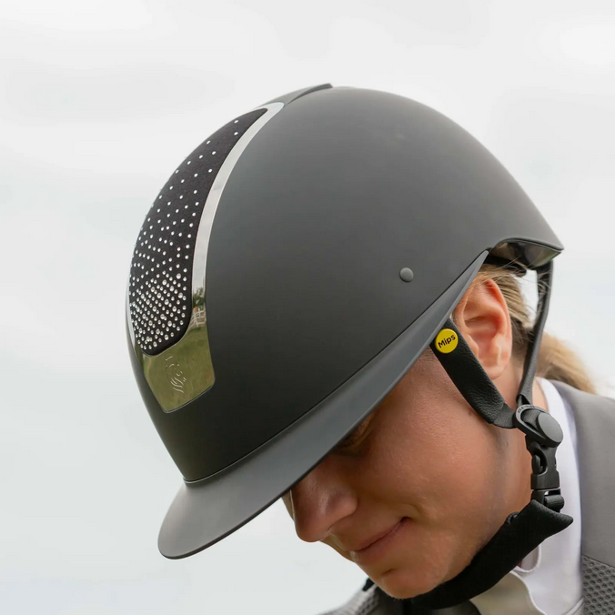 Helmet Equinavia Crown Crystal Mips Black [:52cm-54cm]