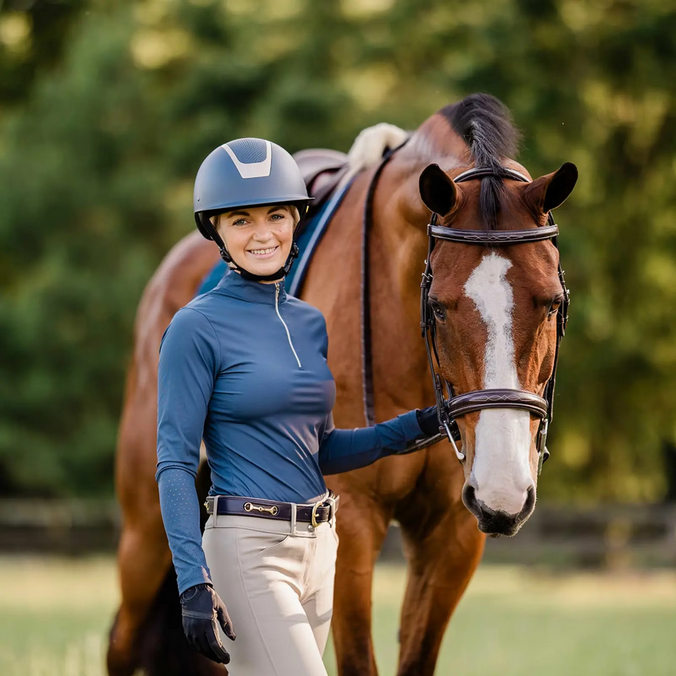 Helmet Equinavia Crown Mips Navy & Gold [:52cm-54cm]