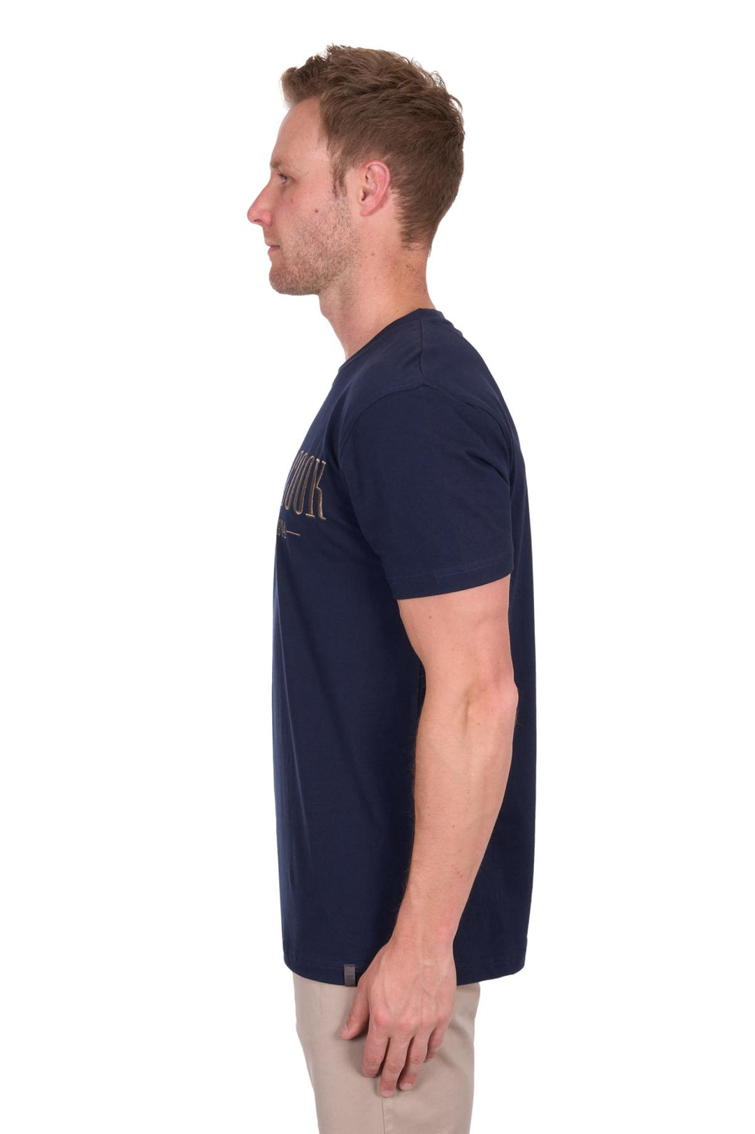 Tee Shirt Nathan Short Sleeve Navy [:medium]