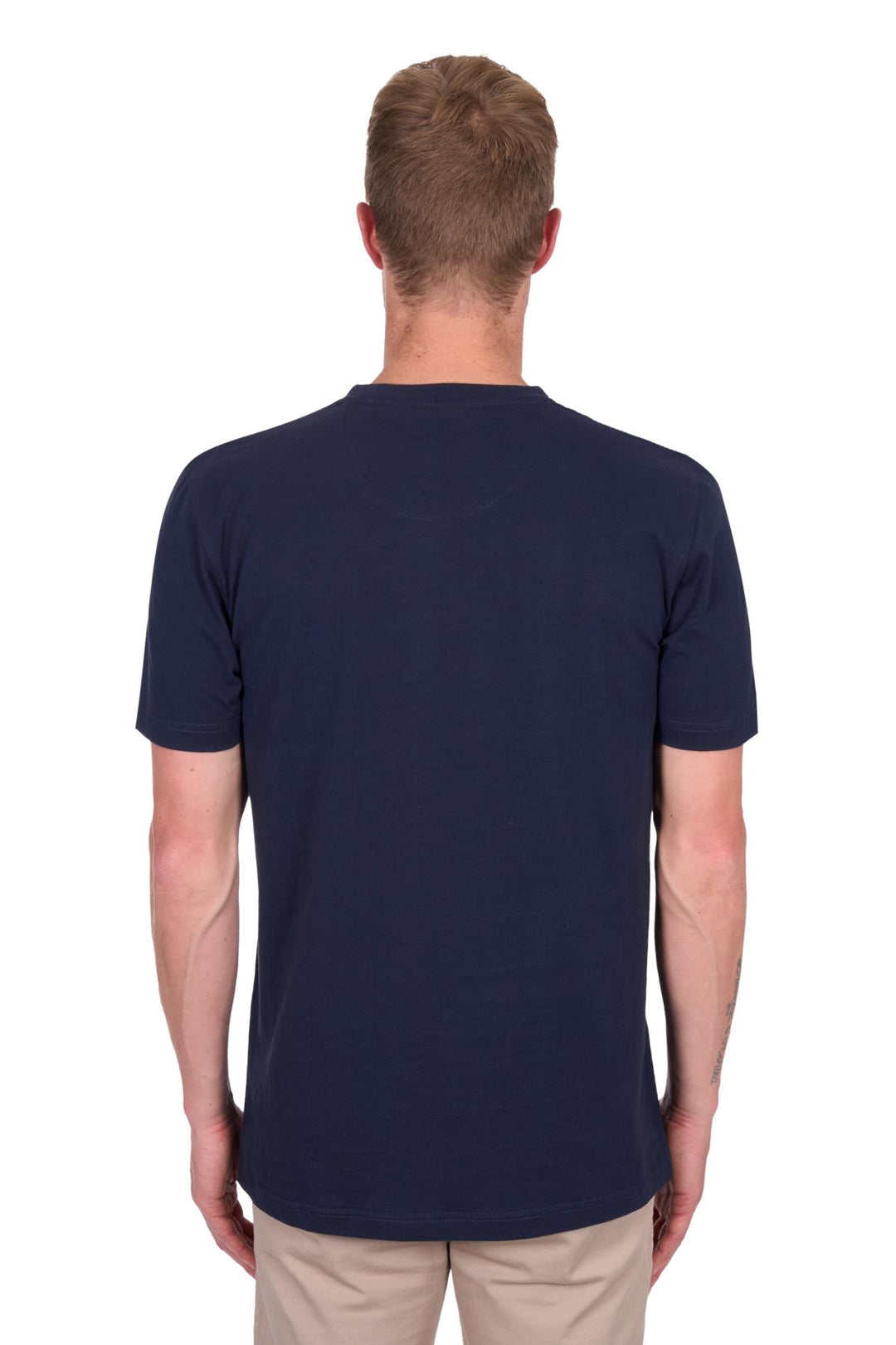 Tee Shirt Nathan Short Sleeve Navy [:medium]