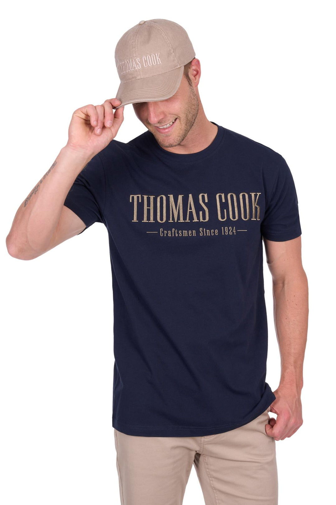 Tee Shirt Nathan Short Sleeve Navy [:medium]