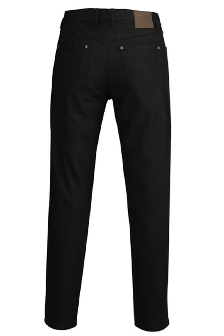 Jeans Pilbara Cotton Stretch Black Mens [:82r]