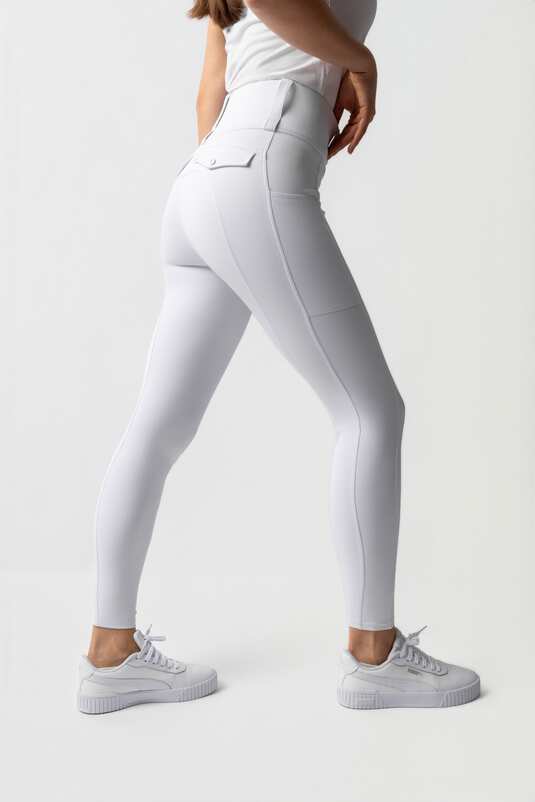 Tights Horze Anya Full Seat White Ladies [:08]