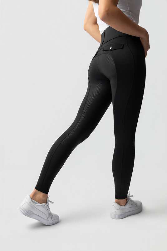 Tights Horze Anya Full Seat Black Ladies [:08]