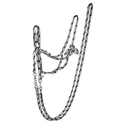 Halter Rope With Reins Black & White Full