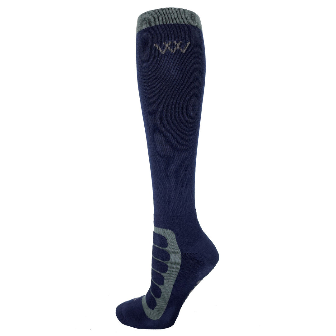 Socks Woof Bamboo Tech Long Navy & Grey Medium