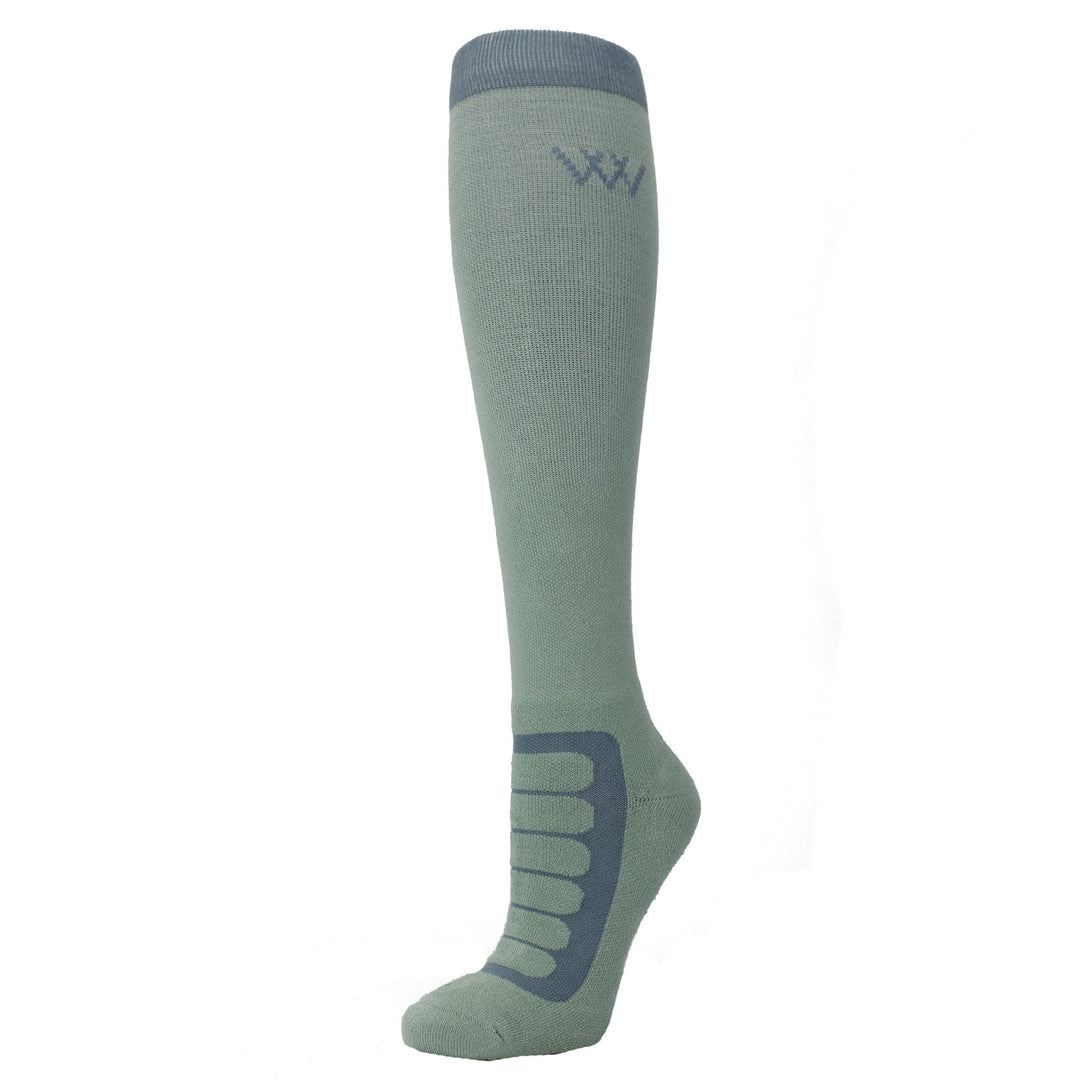 Socks Woof Bamboo Tech Long Sage & Steel Medium