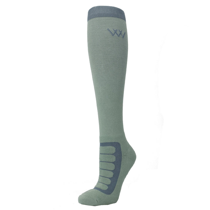 Socks Woof Bamboo Tech Long Sage & Steel Medium