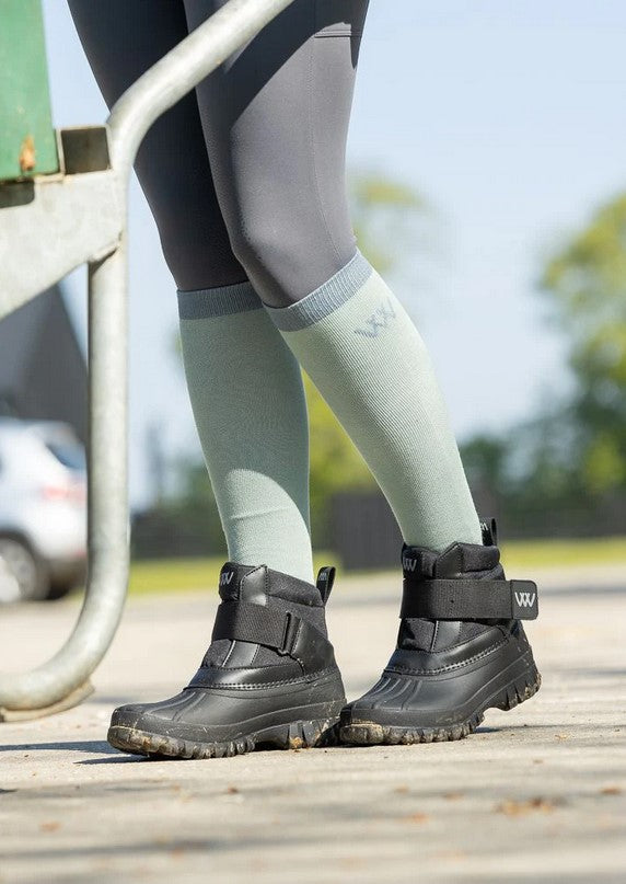 Socks Woof Bamboo Tech Long Sage & Steel Medium