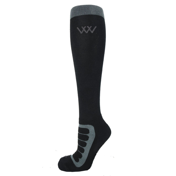 Socks Woof Bamboo Tech Long Black & Grey [:medium]