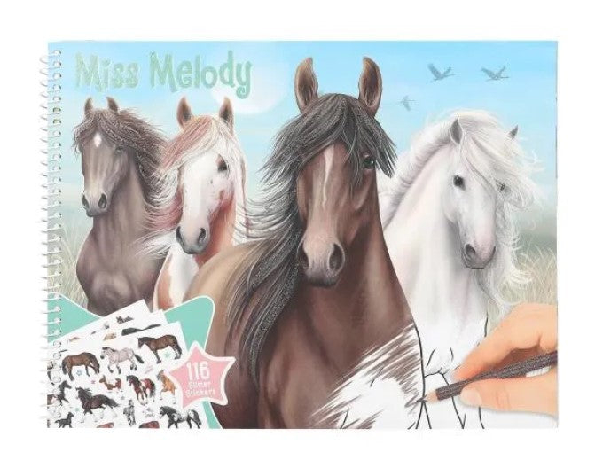 Gift Miss Melody Activity Colour Book