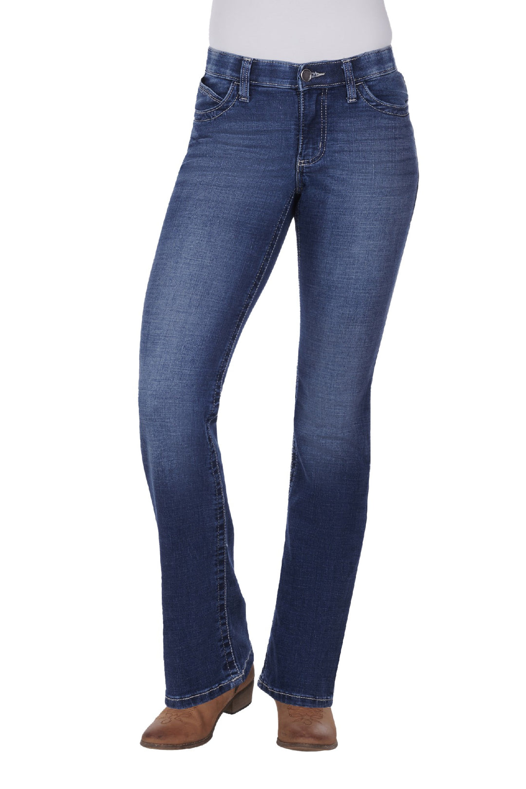 Jeans Wrangler Willow Ultimate Midrise Bootcut Davis 34inch Leg Ladies [:usa 3w  Aus 8]