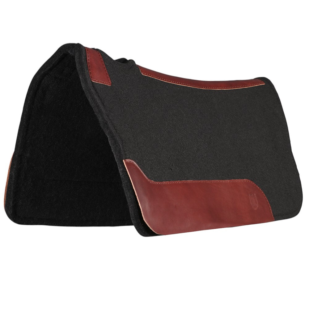 Saddle Pad Koda Felt Wither Relief Black 31" X 30"