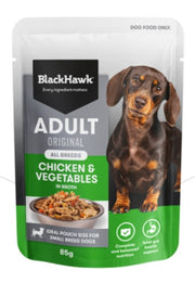 Blackhawk Dog Wet Pouch Adult Chicken & Vegetables 85gm Box Of 12