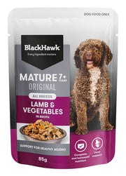 Blackhawk Dog Wet Pouch Mature Lamb & Vegetables 85gm Box Of 12