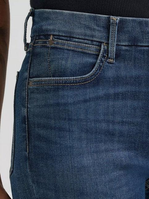 Jeans Wrangler Bespoke High Rise Boot Cut 32 Leg Ladies [:27w 32l]