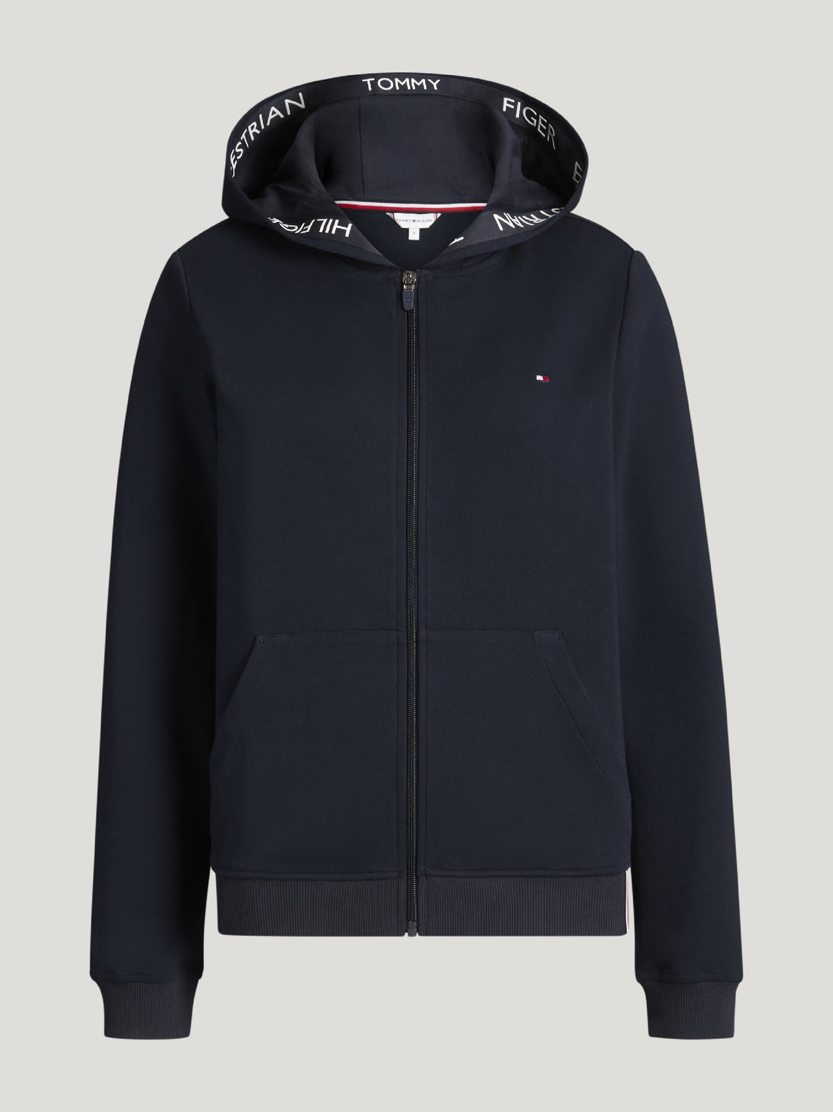 Hoodie Tommy Hilfiger Beverly Zip Up Faded Indigo Ladies [:small]