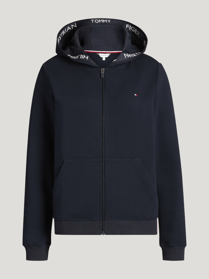Hoodie Tommy Hilfiger Beverly Zip Up Faded Indigo Ladies [:small]