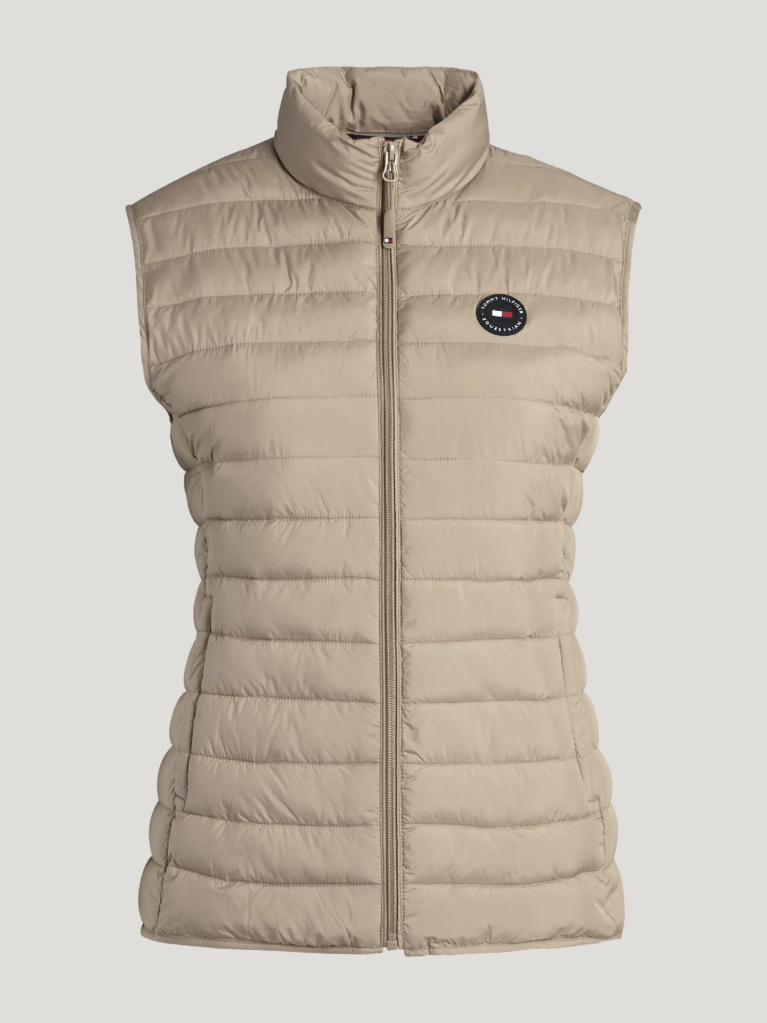 Vest Tommy Hilfiger Serano Quilted Vest Beige Ladies [:small]
