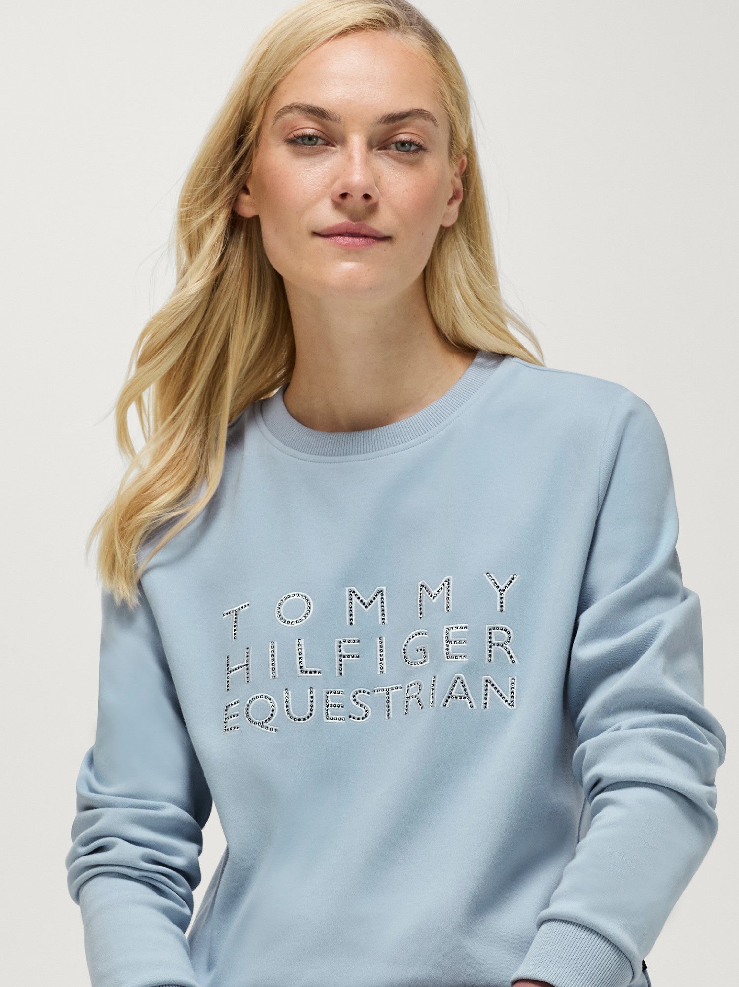 Sweatshirt Tommy Hilfiger Belair Rhinestone Sweet Blue  Ladies [:small]