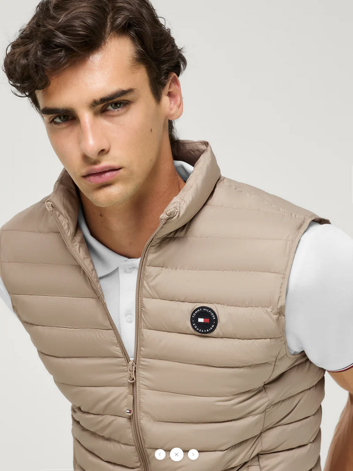 Vest Tommy Hilfiger Montero Vest Beige Mens [:large]