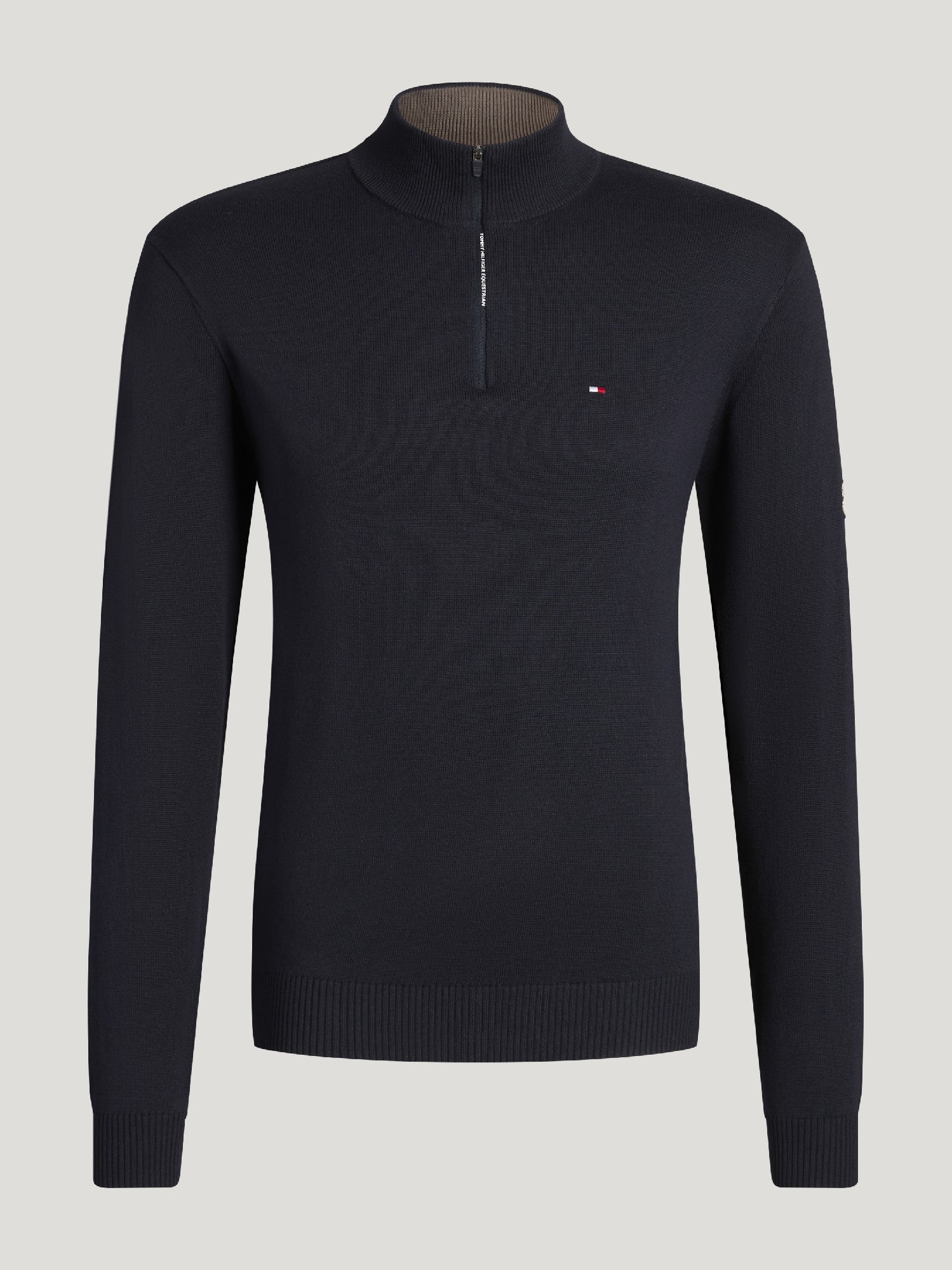Sweater Tommy Hilfiger Irvine 1/4 Zip Desert Sky Mens [:large]