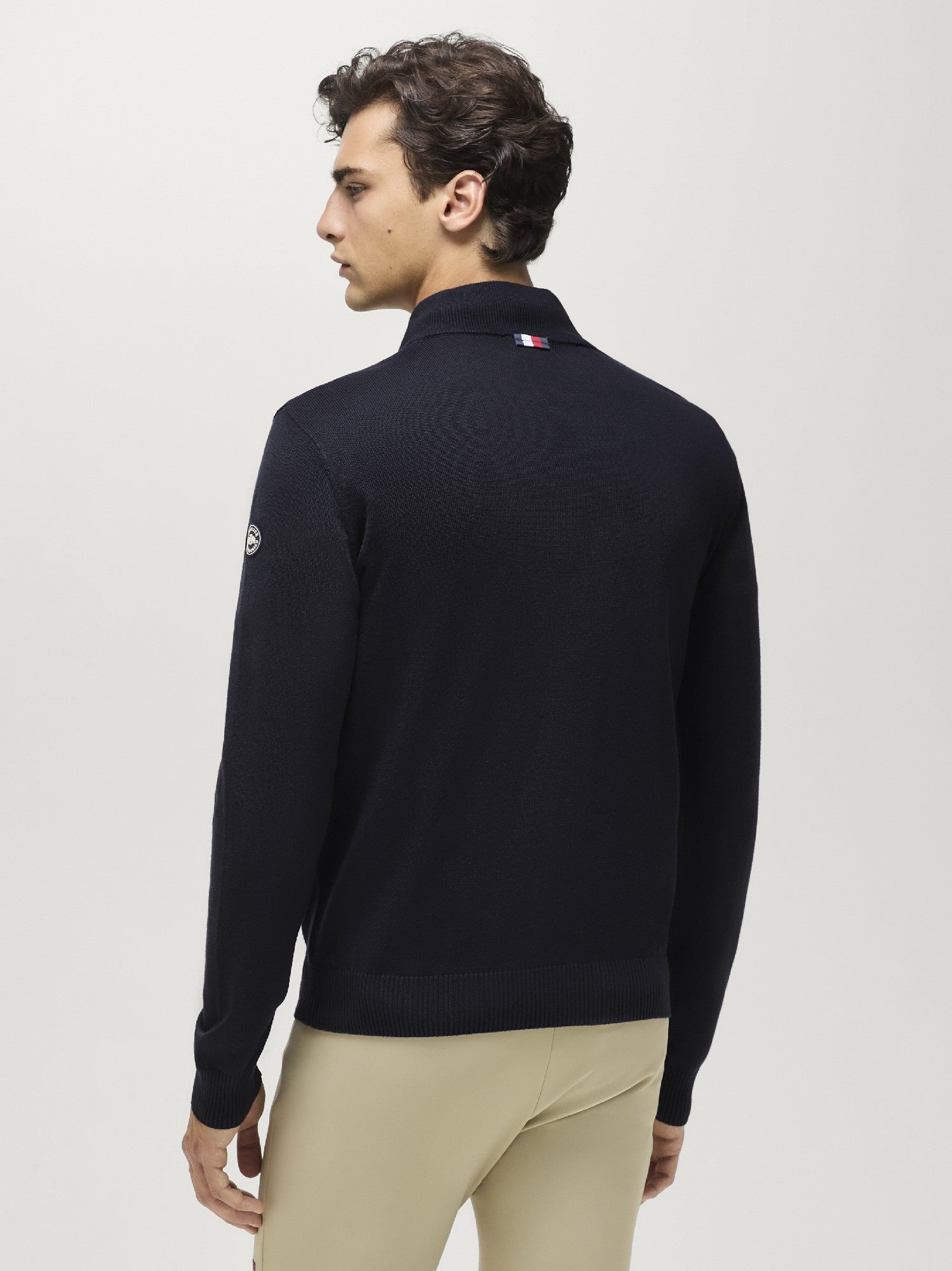 Sweater Tommy Hilfiger Irvine 1/4 Zip Desert Sky Mens [:large]