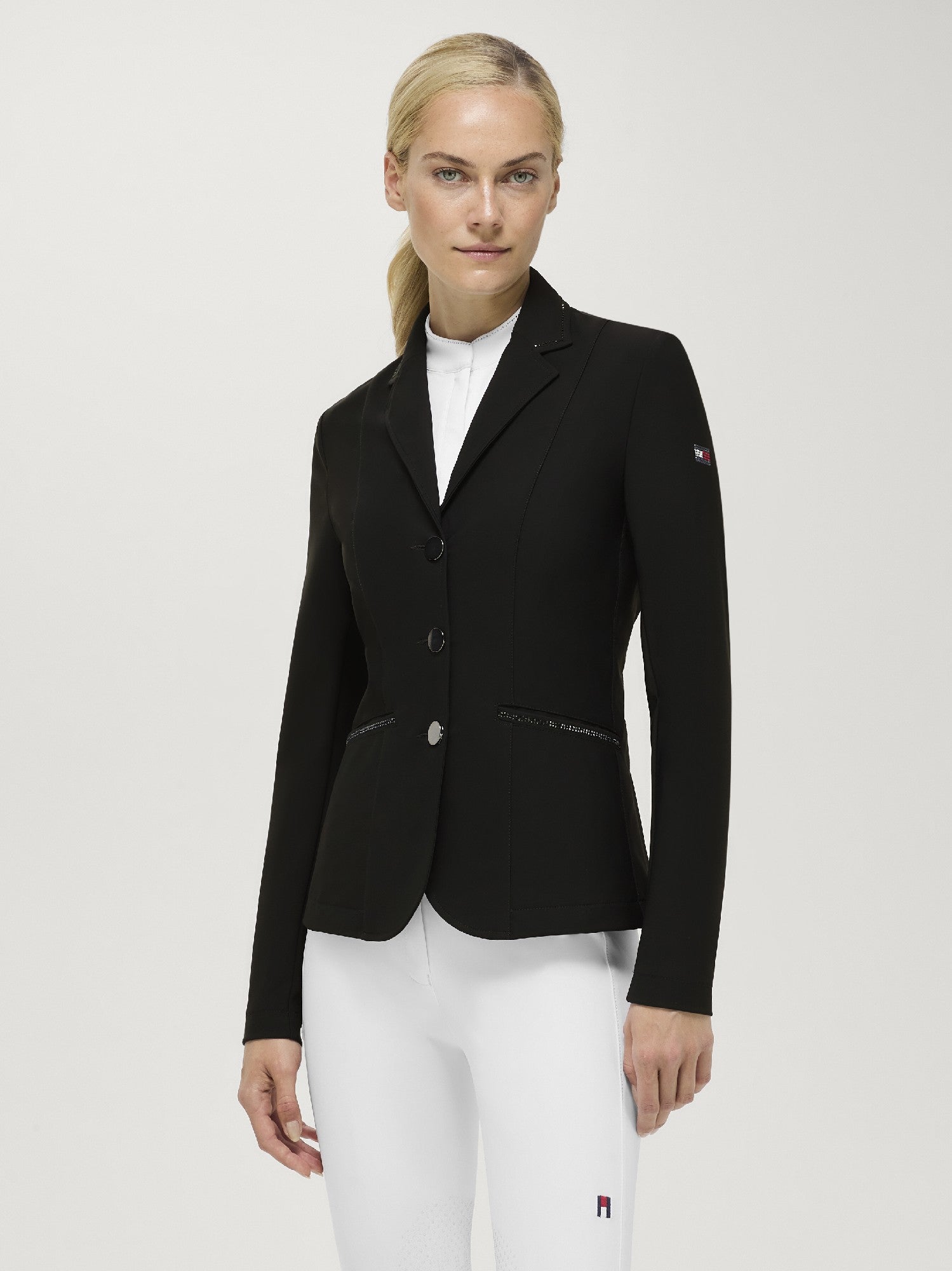 Riding Jacket Tommy Hilfiger Costa Rhinestone Black Ladies [:small]