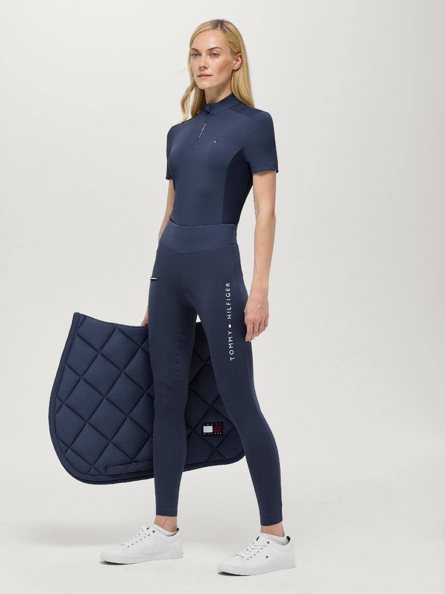 Top Tommy Hilfiger Palma Training 1/4 Zip Faded Indigo Ladies [:small]